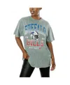 Gameday Couture Women's Gray Washington Commanders Snow Wash Oversized Long Sleeve T-shirt In Gray