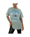 Gameday Couture Women's Gray Washington Commanders Snow Wash Oversized Long Sleeve T-shirt In Gray