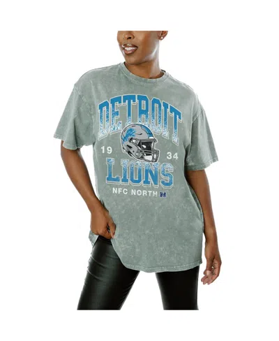 GAMEDAY COUTURE WOMEN'S GRAY DETROIT LIONS NOTHING BUT THE BEST T-SHIRT