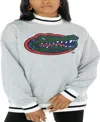 Shop Gameday Couture Women's Gray Florida Gators In It To Win It Sporty Pullover Sweatshirt In Gray,black