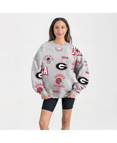 Gameday Couture Women's Gray Georgia Bulldogs Always On Repeat Fleece Sweatshirt