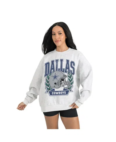 Gameday Couture Women's Gray Heritage Premium Fleece Pullover Sweatshirt In Multi
