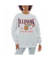 Gameday Couture Women's Gray Illinois Fighting Illini Basketball Premium Fleece Drop Pullover Sweatshirt In Gray