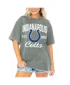 Gameday Couture Women's Gray Indianapolis Colts Tackle Titan Boyfriend Washed T-shirt In Gray