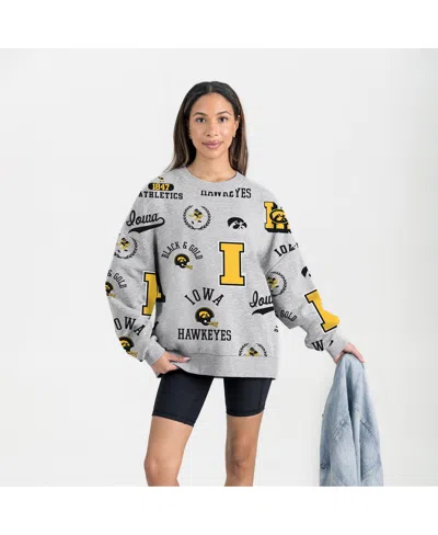 Gameday Couture Women's Gray Iowa Hawkeyes Always On Repeat Fleece Sweatshirt