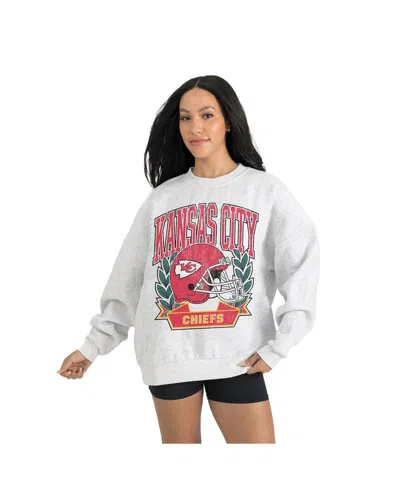Gameday Couture Women's Gray Kansas City Chiefs Heritage Premium Fleece Pullover Sweatshirt In Multi