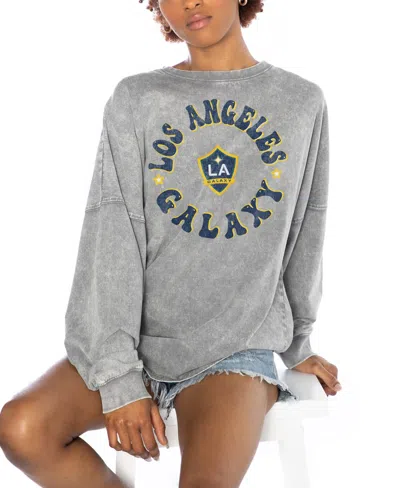 Gameday Couture Women's Gray La Galaxy Faded Design Pullover Sweatshirt