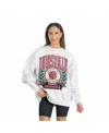 Gameday Couture Women's Gray Louisville Cardinals Premium Fleece Drop Shoulder Oversized Pullover Sweatshirt In Gray