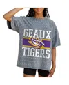 Gameday Couture Women's Gray Lsu Tigers On The Ball Oversized T-shirt In Gray