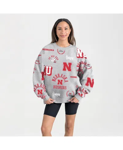 Gameday Couture Women's Gray Nebraska Huskers Always On Repeat Fleece Sweatshirt