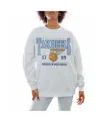 Gameday Couture Women's Gray North Carolina Tar Heels Basketball Premium Fleece Drop Pullover Sweatshirt In Gray