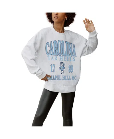 Gameday Couture Women's Gray North Carolina Tar Heels Established Premium Fleece Drop Pullover Sweatshirt