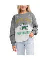 Gameday Couture Women's Gray Notre Dame Fighting Irish Twice As Nice Faded Crewneck Sweatshirt In Gray