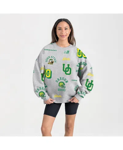 Gameday Couture Women's Gray Oregon Ducks Always On Repeat Fleece Sweatshirt