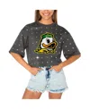 Shop Gameday Couture Women's Gray Oregon Ducks Go Time Rhinestone Crop T-shirt