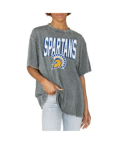 Gameday Couture Women's Gray San Jose State Spartans Solid Defense Oversized T-shirt