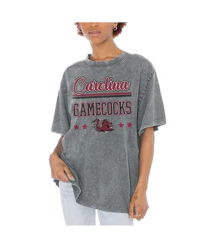 Gameday Couture Women's Gray South Carolina Gamecocks Here To Play Oversized T-shirt