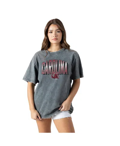 Gameday Couture Women's Gray South Carolina Gamecocks Snow Washed Relaxed Fit Classic T-shirt