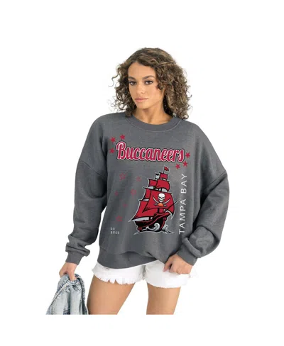 Gameday Couture Women's Gray Tampa Bay Buccaneers Ready To Rumble Premium Fleece Pullover Sweatshirt