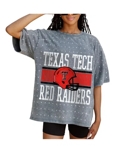 Gameday Couture Women's Gray Texas Tech Red Raiders On The Ball Oversized T-shirt In Blue