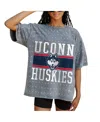 Gameday Couture Women's Gray Uconn Huskies On The Ball Oversized T-shirt In Gray