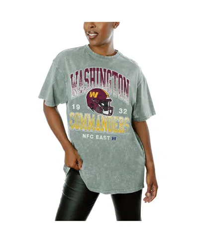 GAMEDAY COUTURE WOMEN'S GRAY WASHINGTON COMMANDERS NOTHING BUT THE BEST T-SHIRT