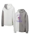 Gameday Couture Women's  Gray, White Purdue Boilermakers Split Pullover Hoodie In White,gray
