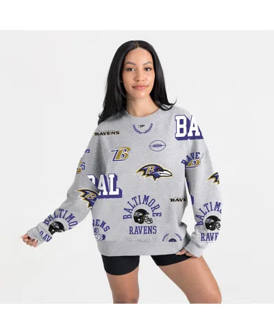 Gameday Couture Women's Heather Gray Baltimore Ravens Always On Repeat Fleece Sweatshirt