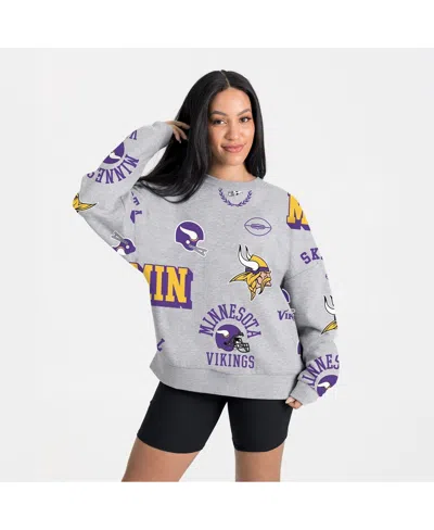 Gameday Couture Women's Heather Gray Minnesota Vikings Always On Repeat Fleece Sweatshirt