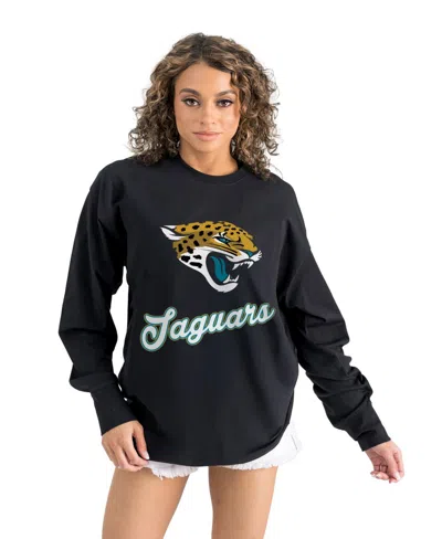 Gameday Couture Women's Jacksonville Jaguars Oversized Long-sleeve T-shirt In Black