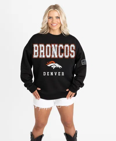 Gameday Couture Women's Level Up Oversized Crewneck Sweatshirt In Black
