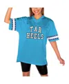 Gameday Couture Women's Light Blue North Carolina Tar Heels Until Kickoff Rhinestone Fashion T-shirt In Light Blue