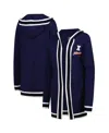 Gameday Couture Women's Navy Illinois Fighting Illini Tri-blend Rounded Stripe Sweater In Blue