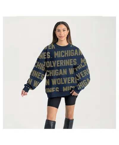 Gameday Couture Women's Navy Michigan Wolverines Hype Era Sweatshirt In Blue