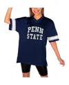 Gameday Couture Women's Navy Penn State Nittany Lions Until Kickoff Rhinestone Fashion T-shirt In Navy,silver