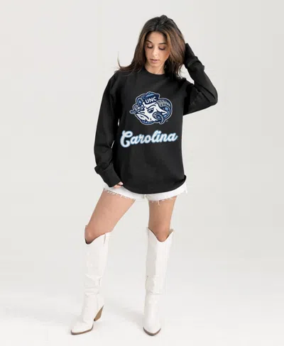 Gameday Couture Women's North Carolina Tar Heels Honor Roll Oversized Long-sleeve T-shirt In Black