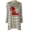 Gameday Couture Women's Ole Miss Stay A While Top In White/grey In Multi