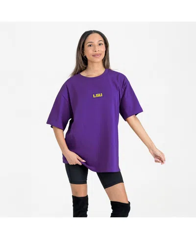 Gameday Couture Women's Purple Lsu Tigers Oversized Back At Ya T-shirt In Multi