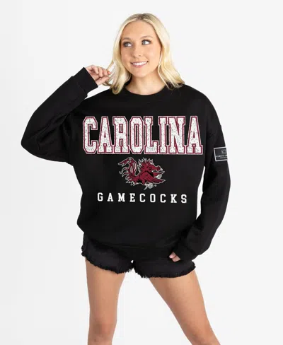 Gameday Couture Women's South Carolina Gamecocks Level Up Black Label Oversized Sweatshirt