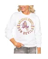 Gameday Couture Women's White Arizona State Sun Devils Oversized Vintage Days Perfect Crew Sweatshirt In White