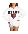 Gameday Couture Women's White Chicago Bears Big Goals Oversized Long Sleeve T-shirt In Blue