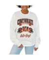 Gameday Couture Women's White Cincinnati Bengals Passing Time Pullover Sweatshirt In White