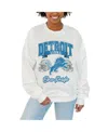 Gameday Couture Women's White Detroit Lions Passing Time Pullover Sweatshirt In White