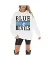 Gameday Couture Women's White Duke Blue Devils Fair Catch Pullover Sweatshirt In White