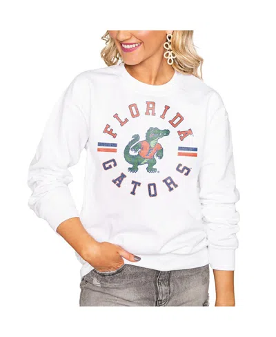 Gameday Couture Women's White Florida Gators Vintage Days Perfect Pullover Sweatshirt