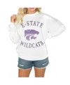 Gameday Couture Women's White Coastal Carolina Chanticleers Good Vibes Premium Fleece Drop Shoulder Pullover Sweatsh In White
