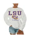 Gameday Couture Women's White Lsu Tigers Freestyle Fleece Pullover Sweatshirt In White