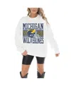Gameday Couture Women's White Michigan Wolverines Fair Catch Pullover Sweatshirt