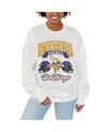 Gameday Couture Women's White Minnesota Vikings Passing Time Pullover Sweatshirt In White