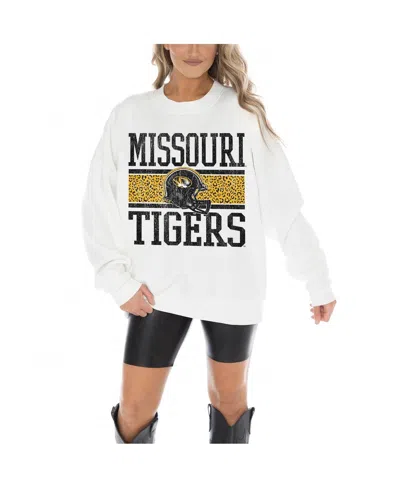 Gameday Couture Women's White Missouri Tigers Fair Catch Pullover Sweatshirt